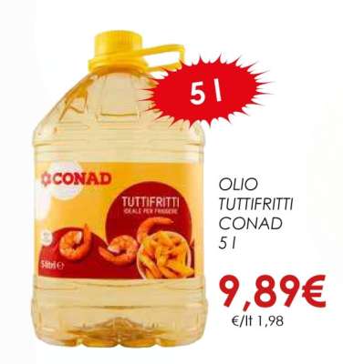 OLIO TUTTIFRITTI CONAD 5 l