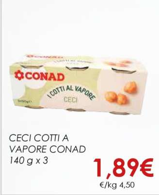 CECI COTTI A VAPORE CONAD