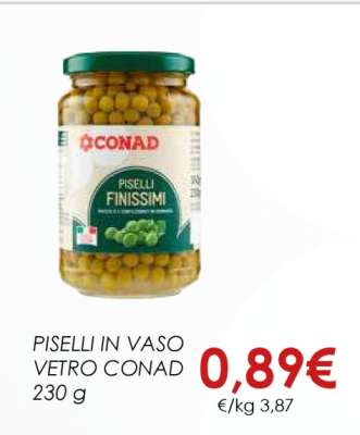 Piselli in Vaso Vetro Conad