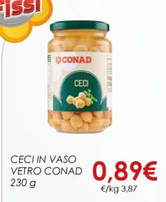 CECI IN VASO VETRO CONAD