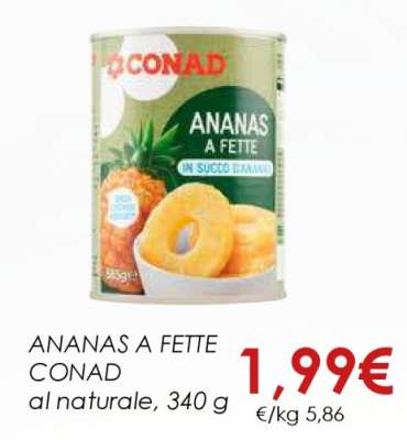 Ananas a fette Conad