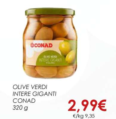 OLIVE VERDI INTERE GIGANTI CONAD