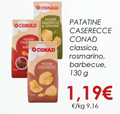 Patatine Caserecce Conad