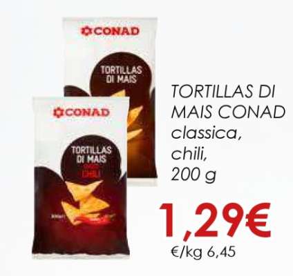 TORTILLAS DI MAIS CONAD