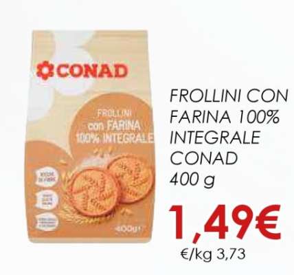 Frollini con Farina 100% Integrale Conad