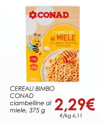 CEREALI BIMBO CONAD