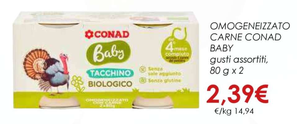 OMOGENEIZZATO CARNE CONAD BABY