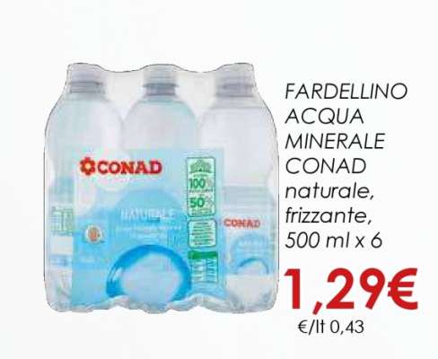 FARDELLINO ACQUA MINERALE CONAD