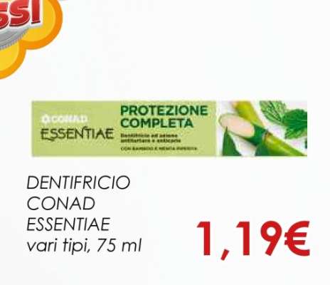 Dentifricio Conad Essentiae