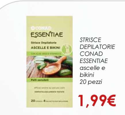 STRISCE DEPILATORIE CONAD ESSENTIAE