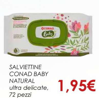 SALVIETTINE CONAD BABY NATURAL