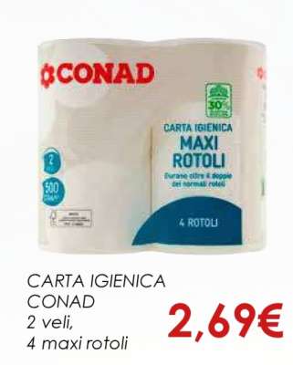 Carta igienica CONAD