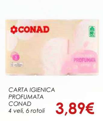 CARTA IGIENICA PROFUMATA CONAD