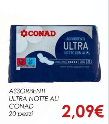 ASSORBENTI ULTRA NOTTE ALI CONAD