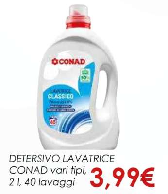 DETERSIVO LAVATRICE CONAD