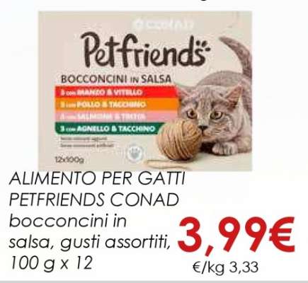 ALIMENTO PER GATTI PETFRIENDS CONAD