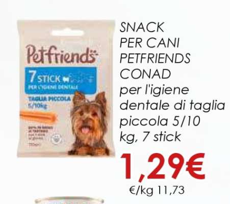 SNACK PER CANI PETFRIENDS CONAD