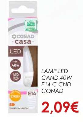 LAMP.LED CAND.40W E14 C CND CONAD