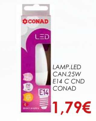 LAMP.LED CAN.25W E14 C CND CONAD