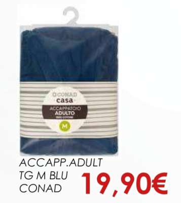 ACCAPP.ADULT TG M BLU CONAD