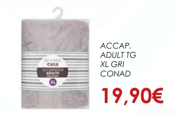ACCAPPATOIO ADULTO TG XL GRI CONAD