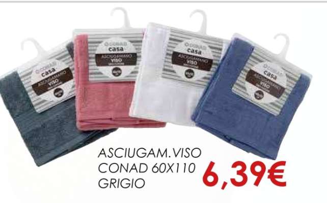 ASCIUGAM.VISO CONAD 60X110 GRIGIO