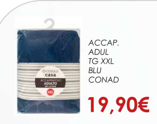ACCAPPATOIO ADULTO TG XXL BLU