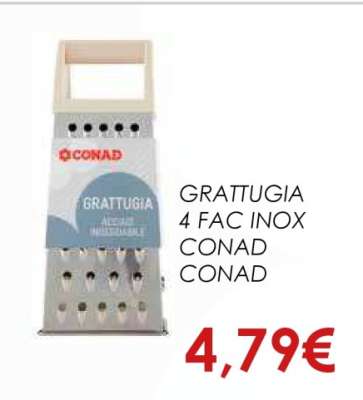 GRATTUGIA 4 FAC INOX CONAD