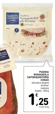 PIADINA ROMAGNOLA SAPORI&DINTORNI CONAD