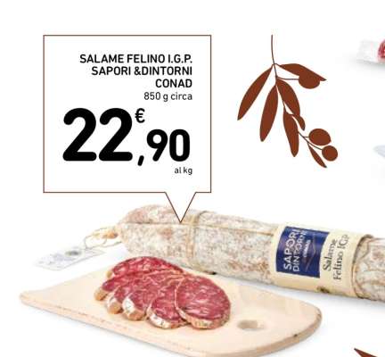 SALAME FELINO I.G.P., SAPORI&DINTORNI CONAD