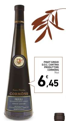 Pinot Grigio D.O.C. Cantina Produttori Còrmons