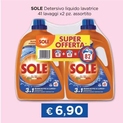 SOLE Detersivo liquido lavatrice