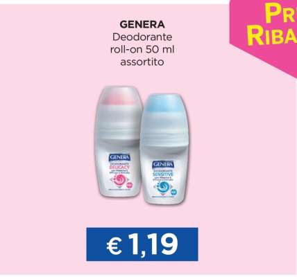 GENERA Deodorante roll-on 50 ml assortito
