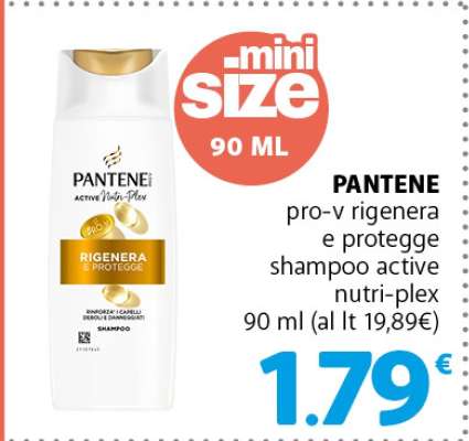 PANTENE pro-v rigenera e protegge shampoo active nutri-plex
