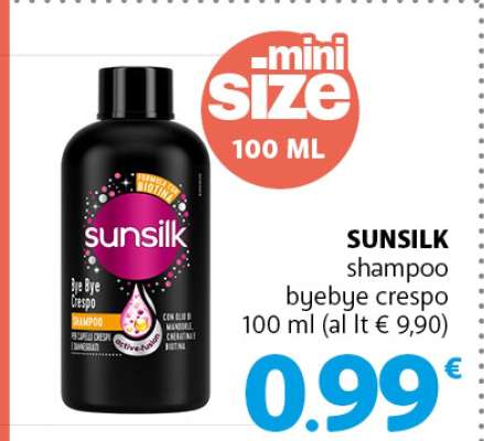 SUNSILK shampoo byebye crespo