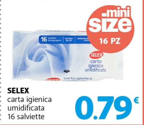SELEX carta igienica umidificata