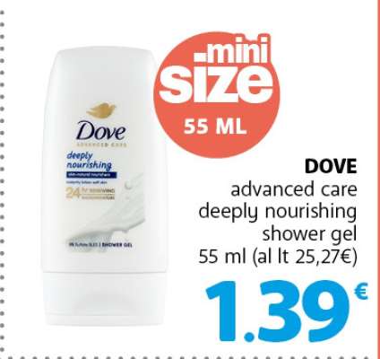 Dove advanced care deeply nourishing shower gel