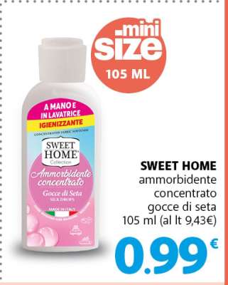 SWEET HOME ammorbidente concentrato gocce di seta