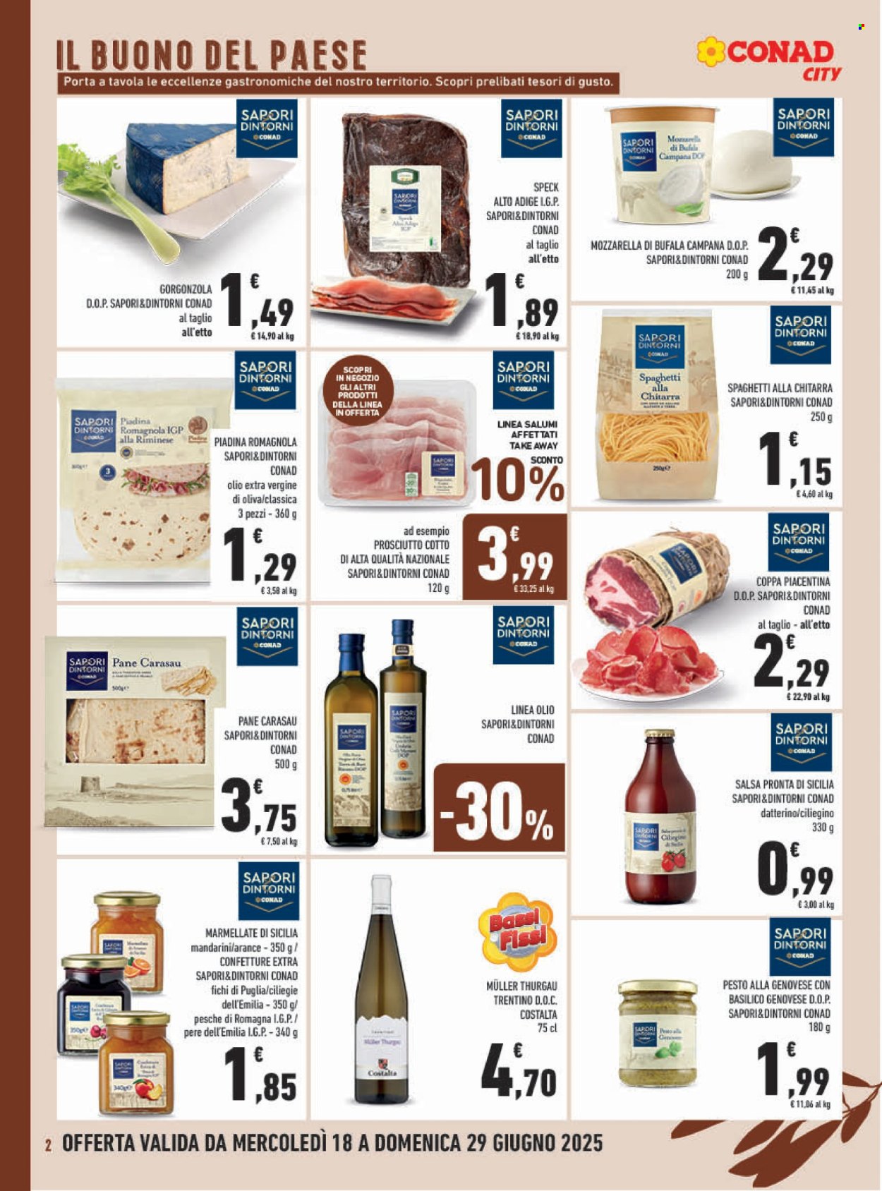 Volantino Conad City - 18/6/2025 - 29/6/2025. Pagina 2
