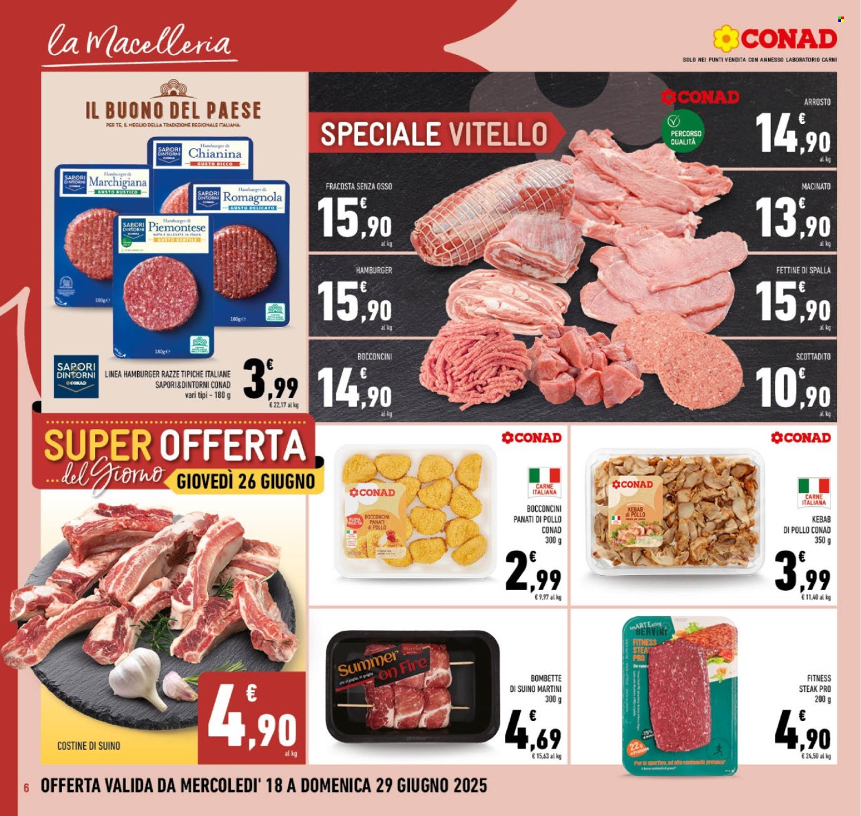 Volantino Conad - 18/6/2025 - 29/6/2025. Pagina 6