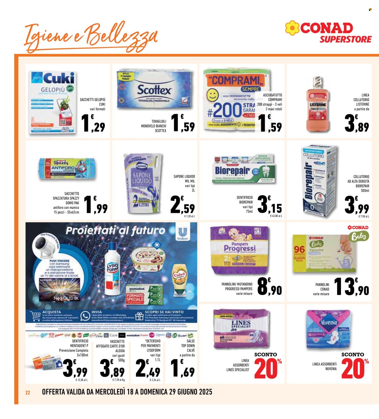 Volantino Conad Superstore - 18/6/2025 - 29/6/2025. Pagina 22