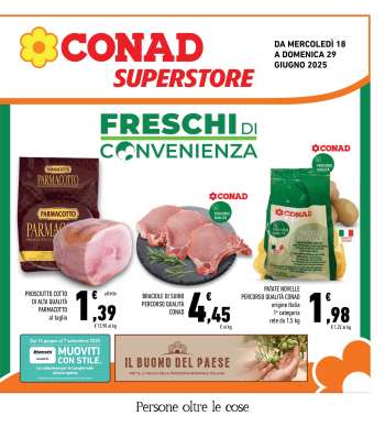 Volantino Conad Superstore - 18/6/2025 - 29/6/2025.