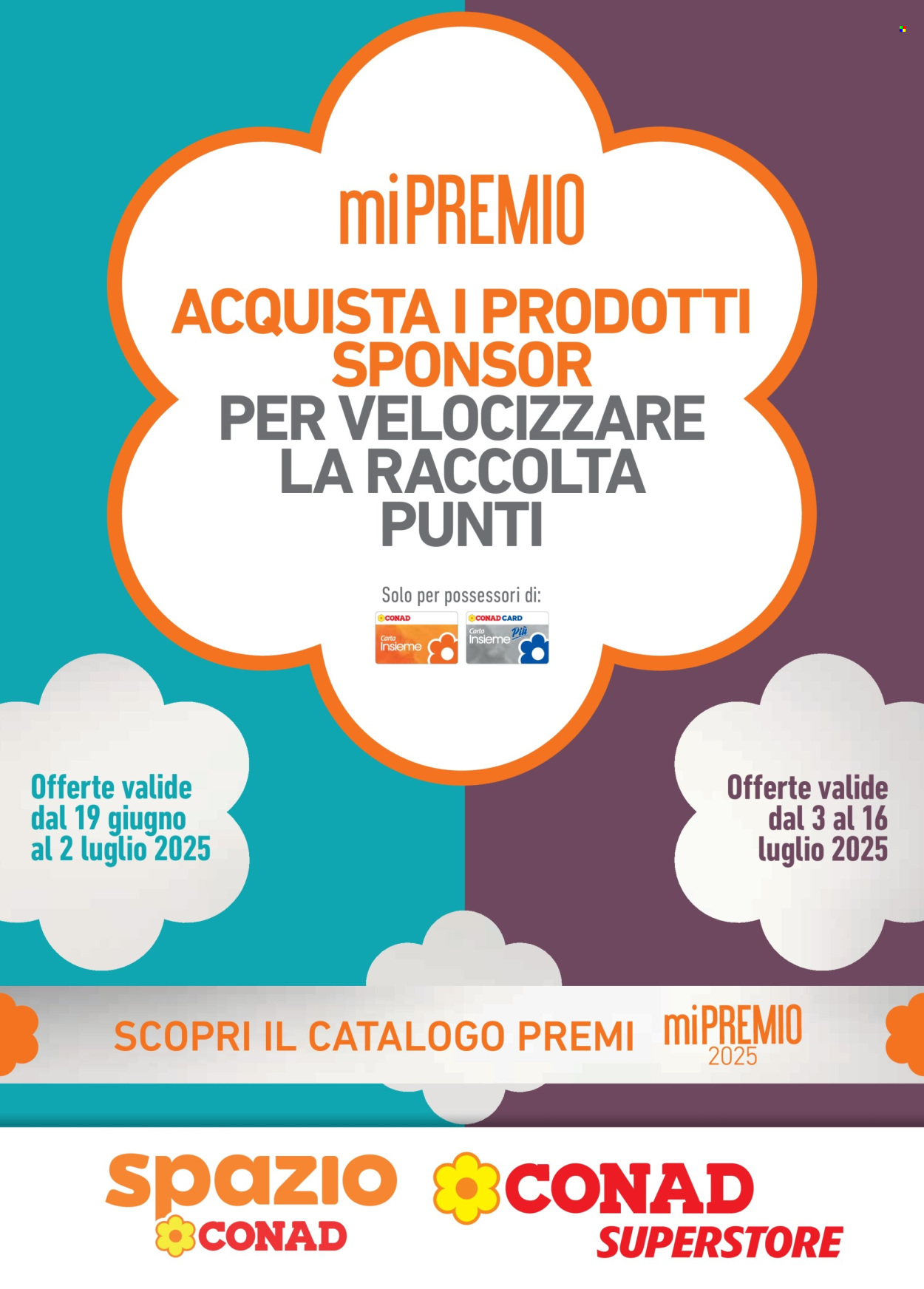 Volantino Conad - 19/6/2025 - 16/7/2025. Pagina 1