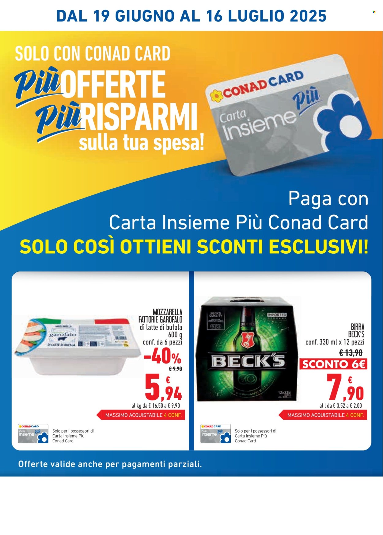 Volantino Conad - 19/6/2025 - 16/7/2025. Pagina 2