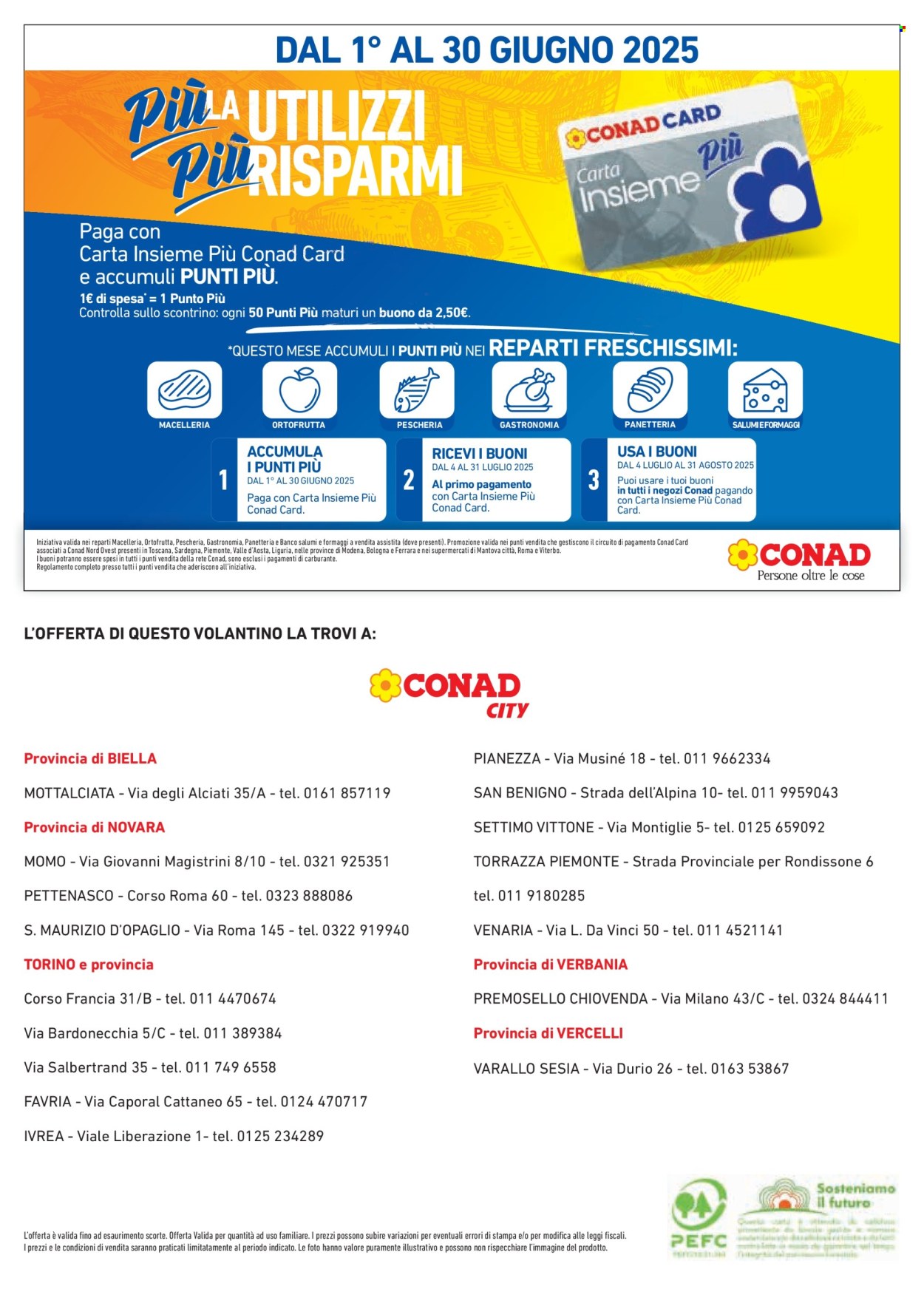Volantino Conad - 19/6/2025 - 16/7/2025. Pagina 8
