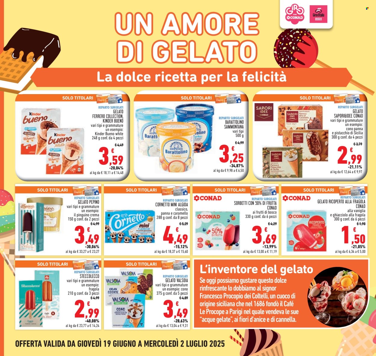 Volantino Conad - 19/6/2025 - 2/7/2025. Pagina 16