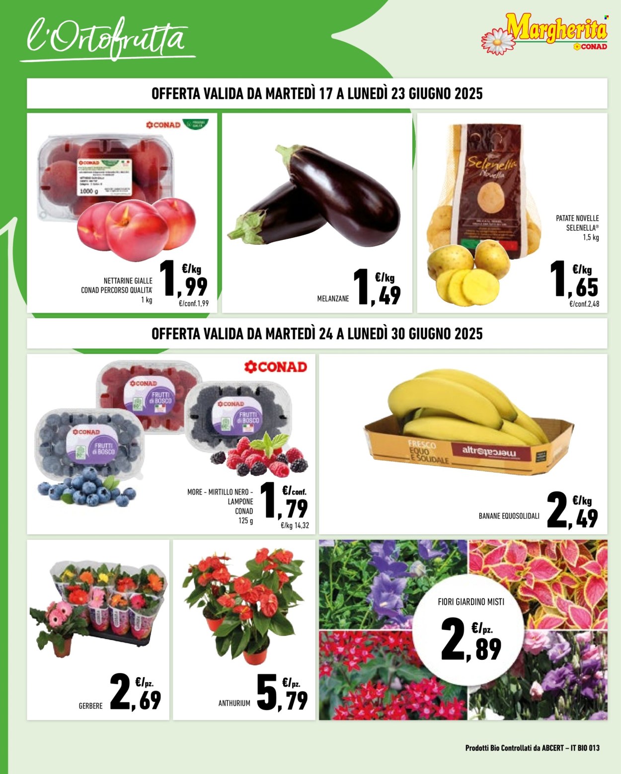 Volantino Margherita Conad - 17/6/2025 - 30/6/2025. Pagina 2
