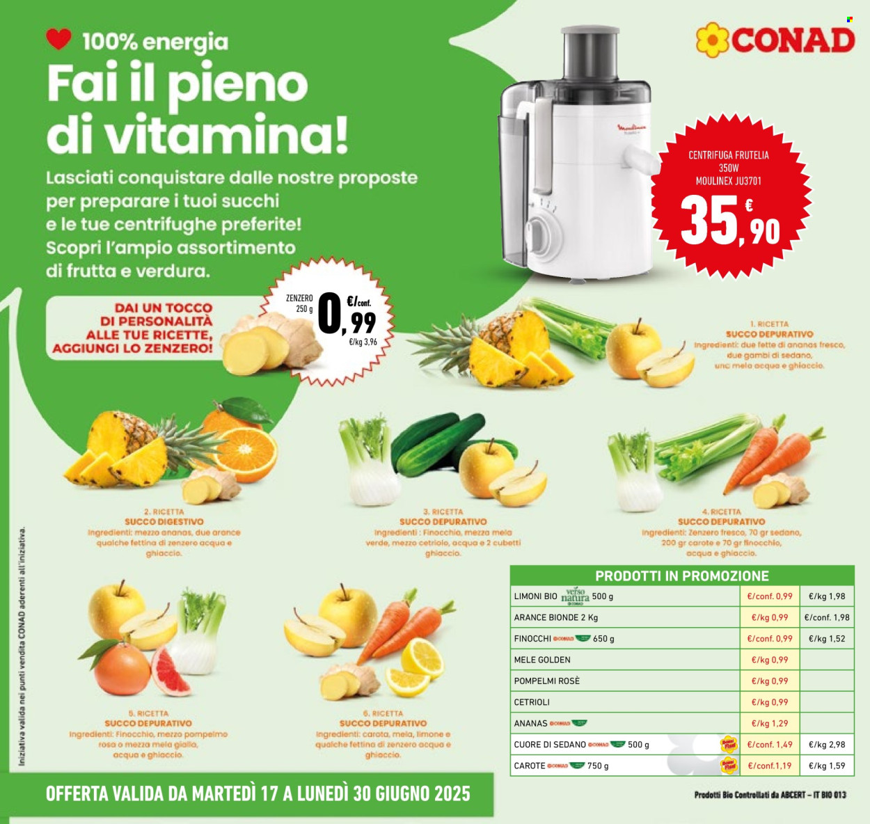 Volantino Conad - 17/6/2025 - 30/6/2025. Pagina 4