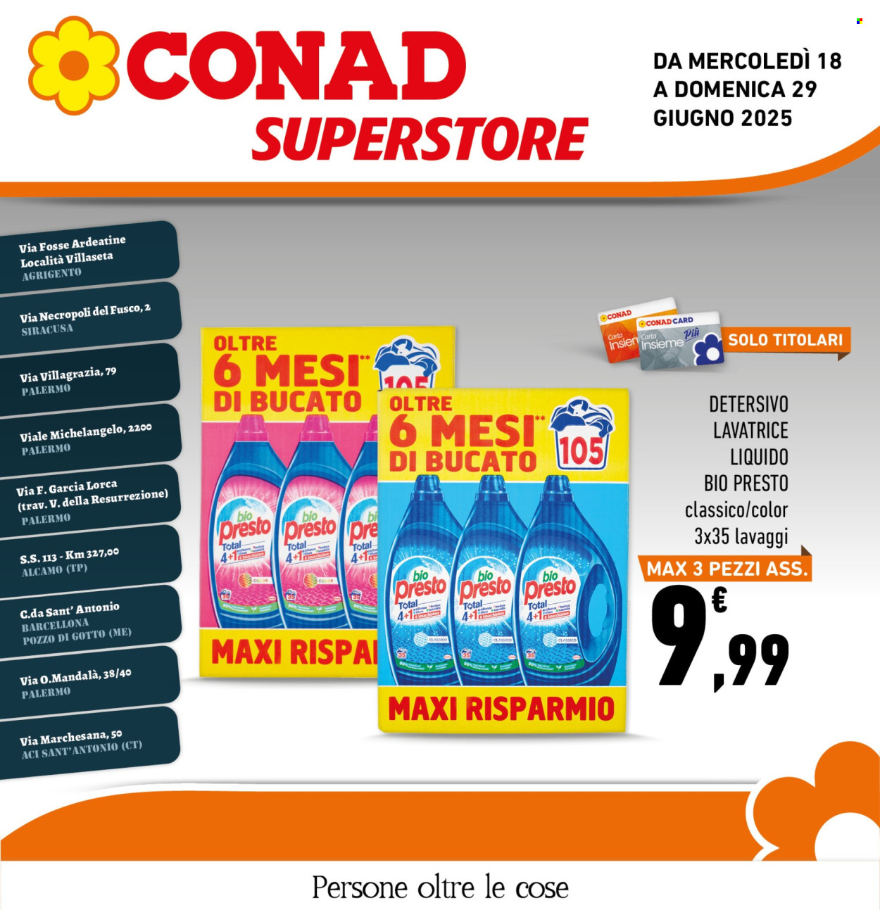 Volantino Conad Superstore - 18/6/2025 - 29/6/2025. Pagina 1