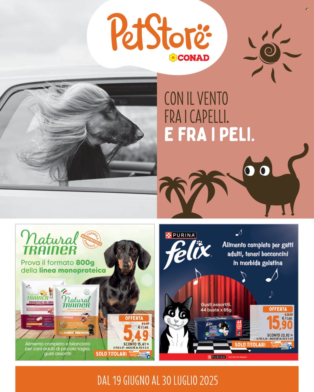 Volantino Pet Store Conad - 19/6/2025 - 30/7/2025. Pagina 1